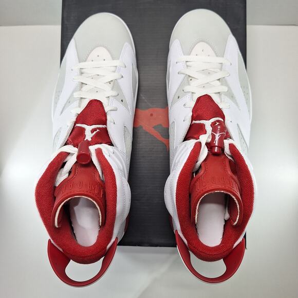 Air Jordan 6 Retro Mens 12 White Alternate 384664-113 Basketball Shoes Sneakers main image 4